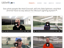 Tablet Screenshot of leds4sports.com